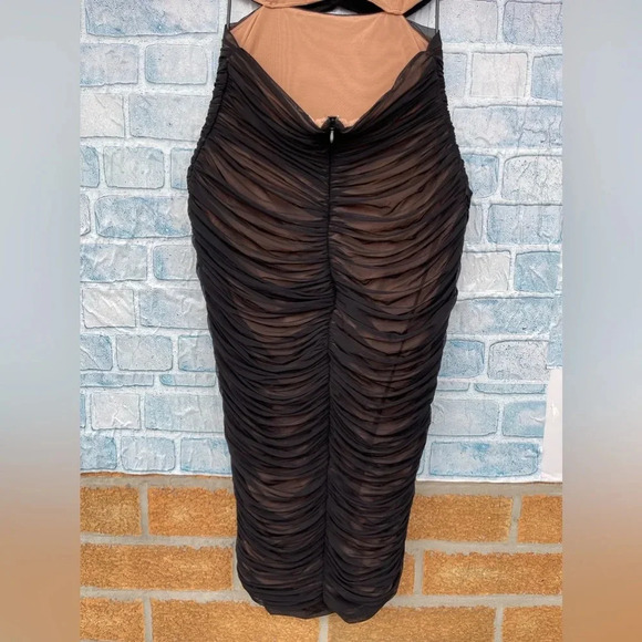 House of CB Tibi Black Cutout Ruched Midi
Dress large - Picture 12 of 15